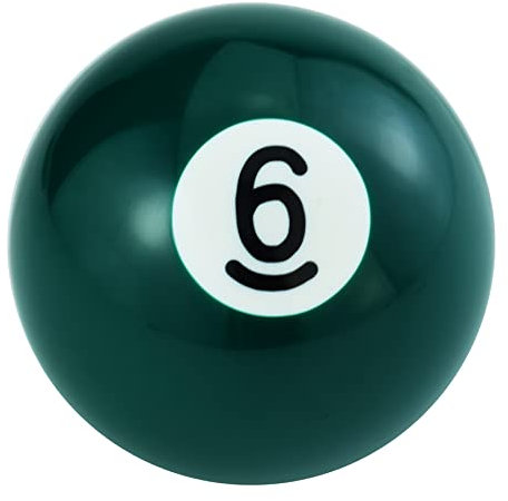 Padaodao Schaltknauf Nummer 6 Billardkugel Schalthebel Stick Shifter für die meisten Schaltgetriebefahrzeuge SUV Trucks, Grün