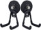 MUTUACTOR Ganci robusti rivestiti magneticamente, ganci da garage con terre rare per appendere crociera di classe, armadietti da cucina, porte metalliche (D66 mm 2 nero Hook)