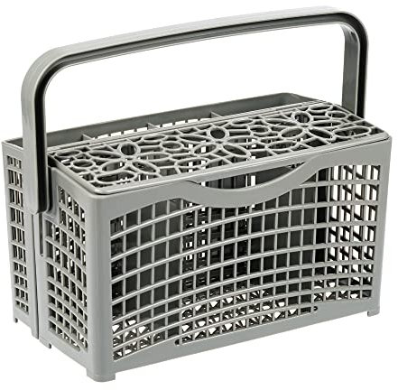 Invero Universal Deluxe Dishwasher 2-in-1 Full Size and Detachable Slimline Cutlery Basket (230mm x 130mm x 145mm) - Fits Most Commercial Branded Machines