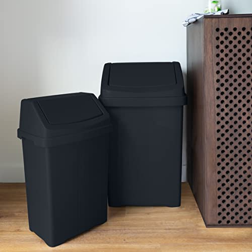 Wham 2 Piece Casa Bin Set (25L/50L Swing Bin) (Midnight)
