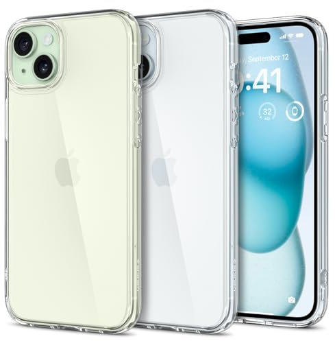 Spigen Ultra Hybrid Case Compatible with iPhone 15 - Crystal Clear