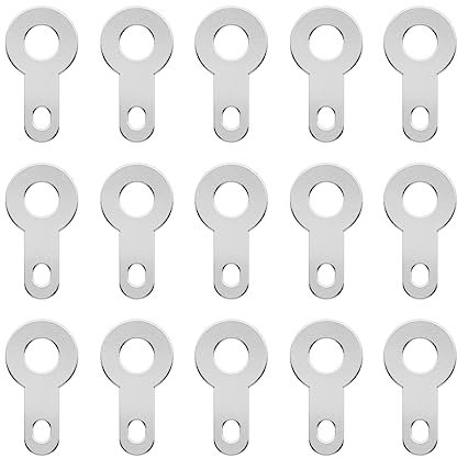 EMSea 200 Stück Crimp-Ring Terminal Anschluss, 2,2 Mm, Lötfahnen Lötösen Platte, Blanker Ring Anschluss, Crimp für Mikromotoren Tonbandgerät-Kerne, Versilbertes Kupfer