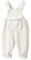 Toddler Baby Boy Girl Salopette Pantaloni senza maniche regolabili in tinta unita con una tasca Jumpsuit Outfit Bib Pants Loose Snap Suspender Overalls Bambini Beige 9-12 Mesi