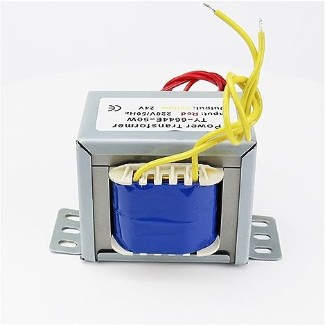transformateur de puissance monophasé Transformateur de puissance EI AC-AC 220V 380V entrée 9V 12V 18V 24V 36V 110V 24V-0-24V transformateur d'isolement 50W/VA transformateur électronique ( Color : AC