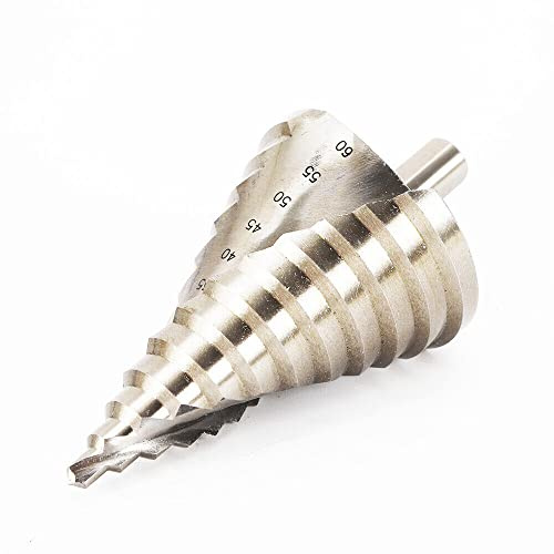 HSS-Stufenbohrer, HSS-Abisolierbohrer-Set, 6-60mm konische Bohrer, Spiralbohrer zum Abisolieren für Edelstahl, Metall, Holz, Kunststoff.