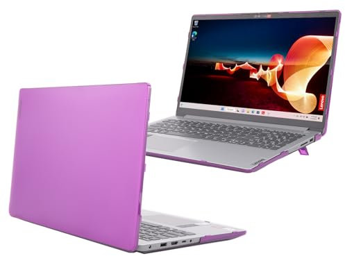 mCover Étui compatible uniquement avec les ordinateurs portables Windows Lenovo IdeaPad 1 Series 2022-2024 15 (15ADA7 / 15AMN7 / 15ALC7 / 15IAU7 / 15IGL7 / 15IJL7 / 15IRU7) - Violet