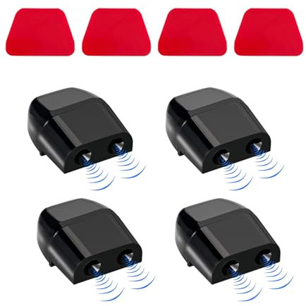 Ohleats 4 silbatos de ciervo para automóvil, silbatos de ciervo para evitar colisiones, dispositivos de advertencia de ciervos de vehículos, sensor de bocina, accesorios universales de alerta de