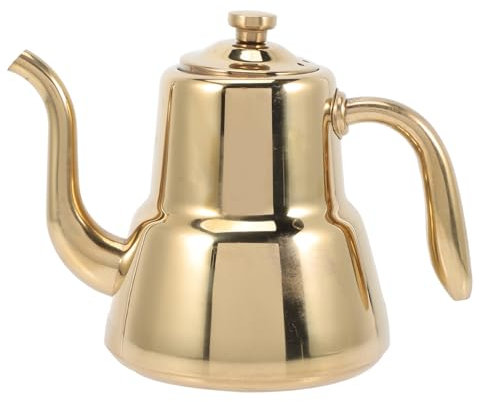 Wasserkocher Tragbarer Herd Kaffeekanne Essig Mini-Laibpfannen mit Deckel Filter Teebereiter Teekannen Metallteekanne für Küche Teezubehör Griff Teekanne Induktionsherd Edelstahl