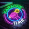 NOXET Karaoke Time Neonschild für Karaoke-Mikrofon Leuchtreklame für Lichtmusik Neonschilder für Karaoke-Bar LED-Schild rosa Neon-Bar-Schild für Musik Bar Studio Schlafzimmer Party Club Spielzimmer
