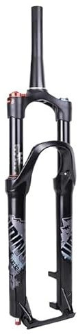 QAINKUN Fourche VTT Fourche à Suspension pneumatique 32 RL 120 mm 29 Pouces 29 Pouces avec axe traversant Conique Droit à dégagement Rapide for vélo VTT Fourches pour VéLo(Tapered Tube QR)