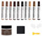 DEWEL Reparatur-Set für Parkett, Holzmarker in 10 Farben, 50 g weißer Holzspachtel + 50 gm Holzspachtel in Nussbaumfarbe zur Reparatur von Problemen mit Holzmöbeln