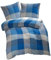 etérea Microfaser Bettwäsche 155x220 2er Set - Ganzjahres Bettbezug - Lola Blumen Bettwäsche-Set mit Kissen 155x220cm + 80x80 cm Kissen - Blau