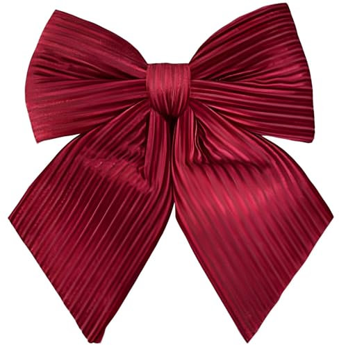 Marvin Fiocco di Natale Tramato - Decorazione Natalizia Elegante per Albero, Ghirlanda e Fuori Porta (Rosso)