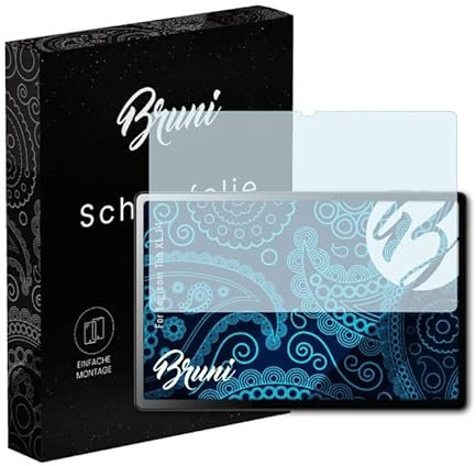 Bruni Schutzfolie kompatibel mit Logicom Tab XL 14 Folie, glasklare Displayschutzfolie (2X)