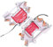 2 x supporto per tasti di stampa Shelly per 29 Shelly Relè: Plus 1, 1 Mini Gen3, Plus 1PM, 1PM Mini Gen3, Plus 2PM, 2.5, RGBW 2, PM Gen3, supporto per guida scorrevole, installazione elettrica