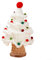 Weihnachtsbaumschmuck, handgefertigt, Wolle, gewebt, Ornament für Zuhause und Büro (weiß)