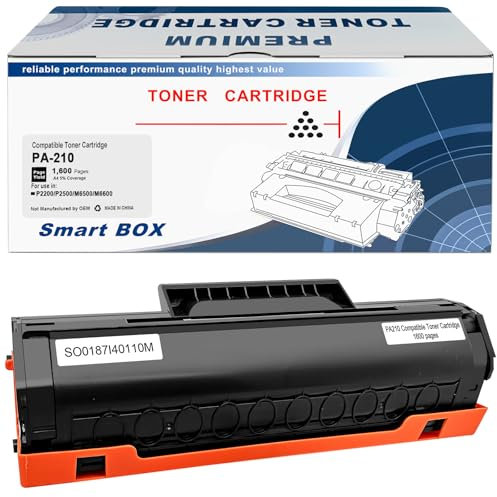 ASEKER PA-210E PA 210 Kompatibel PA-210 PA210 Tonerkartusche 1600 Seiten für P2500W P2502W P2508W M6500NW M6500N M6500W M6550NW M6552NW M6558NW M6600N M6600NW M6602NW M6608NW Drucker (Schwarz)