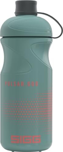SIGG - Fahrrad Trinkflasche - Pulsar Morning Blue - Quetschbar - Spülmaschinenfest - Federleicht - Auslaufsicher - BPA-frei - Sport & Fahrrad Zubehör - Blau - 0,6L