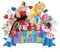 HSC Alice in Wonderland Party Decorations - Alice in Wonderland cake toppers with 4 Characters (Alice, Queen, White Rabbit, Cheshire Cat) - Fairy Cake Toppers for Girl‘s Birthday Party - 1PC