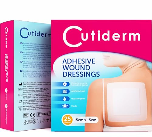 Cutiderm Adhesive Wound Dressing 15cm x 15cm - Pack of 25