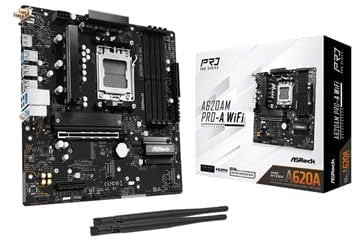 ASRock A620AM Pro-A WiFi AM5 mATX HDMI DDR5 - AMD Sockel AM5 (Ryzen Zen4) - Micro/Mini/Flex-ATX (90-MXBSY-A0UAYZ)