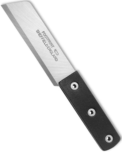 Footprint 4.5/115mm Trade Tool - Heavy Duty Multipurpose Knife with Full Tang Steel Blade & Durable Leather Fibre Scales. Perfect for Site Work, Prep Tasks & Everyday Trade Use. Sheffield Made