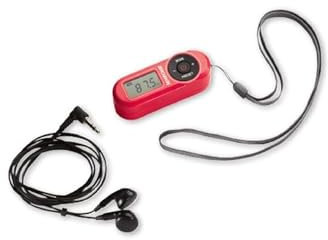 Silvercrest UKW Scan Radio Taschenradio LC-Display mit Kopfhörer Rot