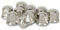 Hansen Styling Parts 10 Stück Universelle LKW Radmutterkappen 32mm Schlüsselweite Edelstahl