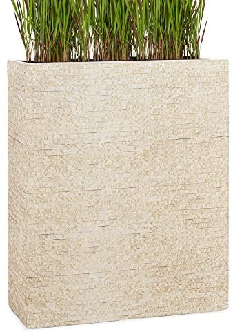 Pflanzwerk® Pflanzkübel Divider Antik Sand 92x80x30cm *Frostbeständiger Blumenkübel* *UV-Schutz* *Qualitätsware*