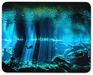 Cave Diving Underwater Mouse Pad Mat - Scuba Dive Gift Computer PC Gift #8081