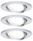 Paulmann 93451 Einbauleuchte LED Coin Nova rund 6,5W Alu 3er-Set schwenkbar IP23 sprühwassergeschützt