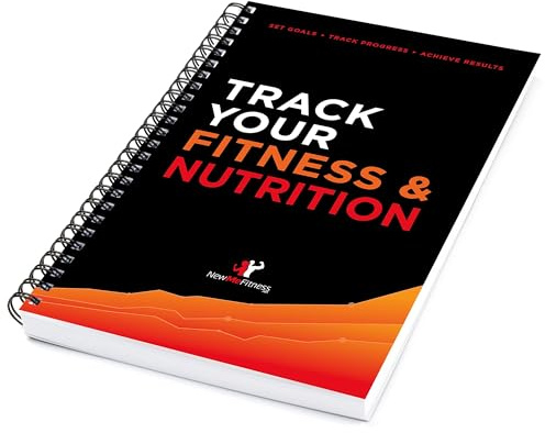 NewMe Fitness Journal for Women/Men, Food & Workout Journal, Planner Log book to Track Weight Loss, Muscle Gain, Gym Bodybuilding Progress, Daily Personal Health Tracker - 1 Pack (Fitness & Nutrition)