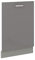 Frontblende Geschirrspüler vollintegriert 60 cm Grau Hochglanz Küche Grey Bianca