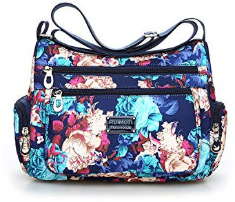 NOTAG Umhängetasche Damen Leicht Multi-Tasche Schultertasche Casual Wasserdicht Nylon Messenger Bag (LH)