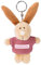 NICI 44643 Schlüsselanhänger Hase mit T-Shirt Magdalena 10cm