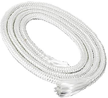 NKlaus Glasfaser-Dauerdocht, rund, Ø6mm, 10m | Für Schmelzlicht, Spirituslampe, Öllampe, Gartenfackel und Petroleumlampe; gereinigtes Lampenöl und Paraffinöl