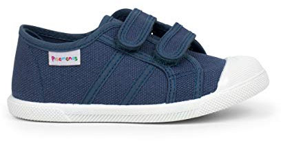 Pisamonas Zapatillas Niños Lona Cinta Adhesiva Talla 28 Color Azul Oscuro
