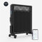 UNIVERSALBLUE Radiador Mica con WIFI Negro| Calefactor Bajo Consumo | 2000W Calor | Protección Sobrecalentamiento