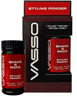 Vasso Haarstyling-Puder mit maximalem Volumen & Kontrolle | Staubpulver starker Halt & strukturierte Oberfläche | 20 g