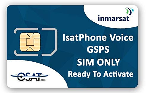OSAT Inmarsat Isatphone 2 und Pro SIM-Karte für Prepaid oder Postpaid, Keine Sendezeit inbegriffen – Online-Aktivierung und Aufladungen/Aufladungen für Satellitentelefone