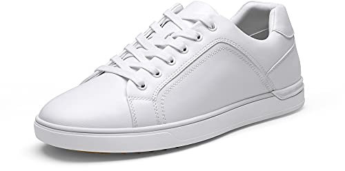 Bruno Marc Men's Casual Trainers Dress Sneakers Skate Shoes,Size 12,White,SBFS211M