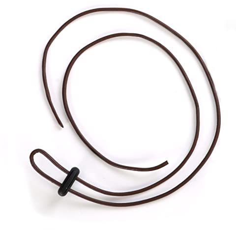 Black Forest Fox Kinnband Kinnriemen Hutfangband Hutband Leder Fangband für Hut Lederriemen verstellbar (Braun)