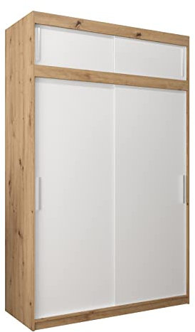 ABIKSMEBLE Armoire Tokyo - Porte Coulissante - Dressing Chambre Adulte - Penderie Vêtement - Garde Robe - Placard - 2 Portes - Closet