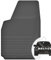 moto-MOLTICO Fahrer Gummimatten Auto, 1-teiliges Set, Allwetter Gummi Fußmatten mit Rand, Antirutsch & Wasserfest Autoteppiche - passend für Audi A4 B7 2004-2009