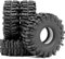 hobbysoul 1.0 Mud Slingers Reifen 64 * 25 mm Super Soft Sticky 1.0 Reifen für RC Crawler 1/24 AX24 SCX24 FCX24 1/18 TRX4M Upgrade