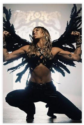 LoueN Miley Cyrus Poster (21) Leinwand-Poster, Schlafzimmer-Dekor, Sportlandschaft, Büro, Raumdekoration, Geschenk, ungerahmt, 60 x 90 cm