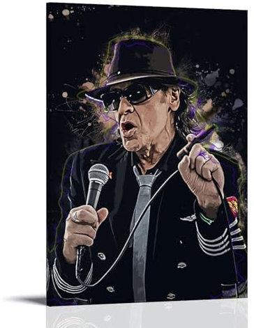EVMILA Singer Udo Lindenberg Poster Dekorative Malerei Leinwand Wandkunst Wohnzimmer Poster Schlafzimmer Malerei,Wandkunst Bilddruck Moderne Familienzimmer Dekor 16x24inch(40x60cm)