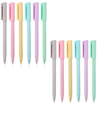Gel-Tintenstifte, 6 Stück, 0,5 mm, glattes Schreiben, nachfüllbar, Gel-Tinte, Roll-Kugelschreiber für Kinder und Erwachsene, Notizen, Schreiben, Planungsprojekte