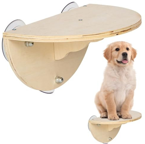 Sedile Per Gatti Alla Finestra - Letto Per Gatti Con Posatoio Per Finestra | Trespolo Per Finestra In Legno Con Gattino | Trespolo Per Finestra Per Gatti Grande | Ventose Per Sedili Pieghevoli