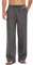 COOFANDY Leinenhose Herren Lang Hose Leicht Sommerhose Freizeithose Leinen Hosen Herrenhose mit Gummibund Lounge Hose Loose Fit Dunkelgrau XL